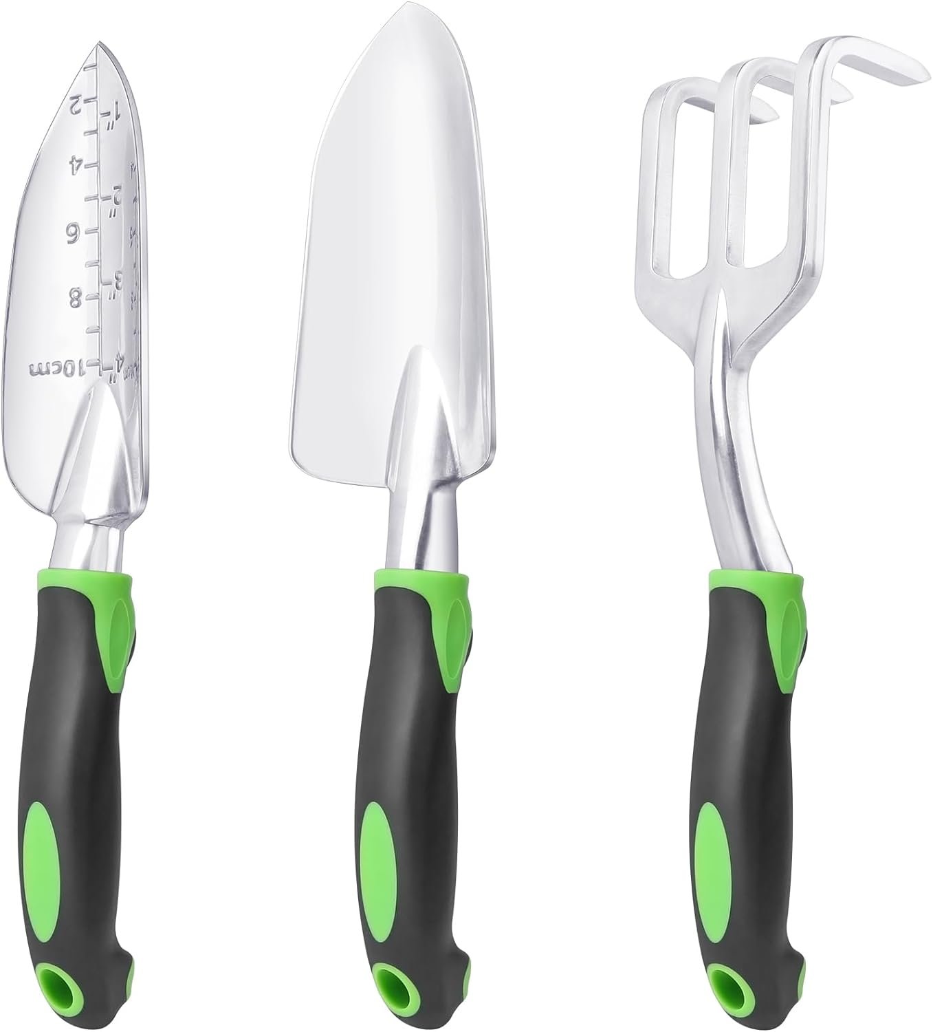 Garden Tool Set with Shovel Trowel and Hand Rake