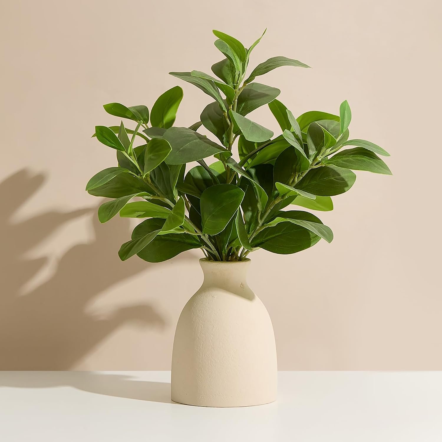 Artificial Eucalyptus Potted Plant Indoor Fake Greenery with Vase