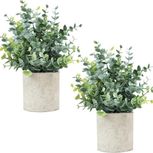 Small Fake Eucalyptus Plants Artificial Potted