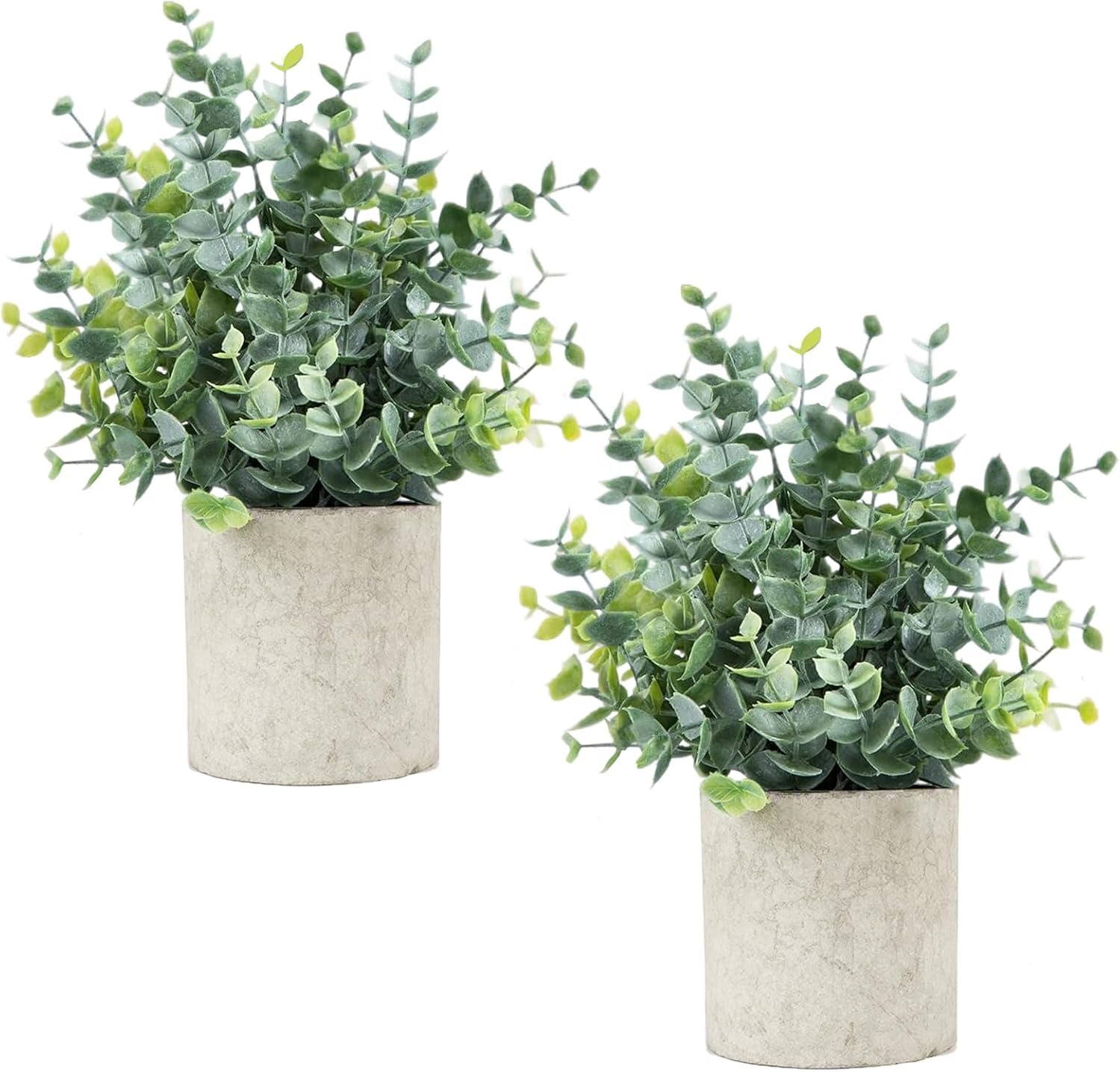 Small Fake Eucalyptus Plants Artificial Potted