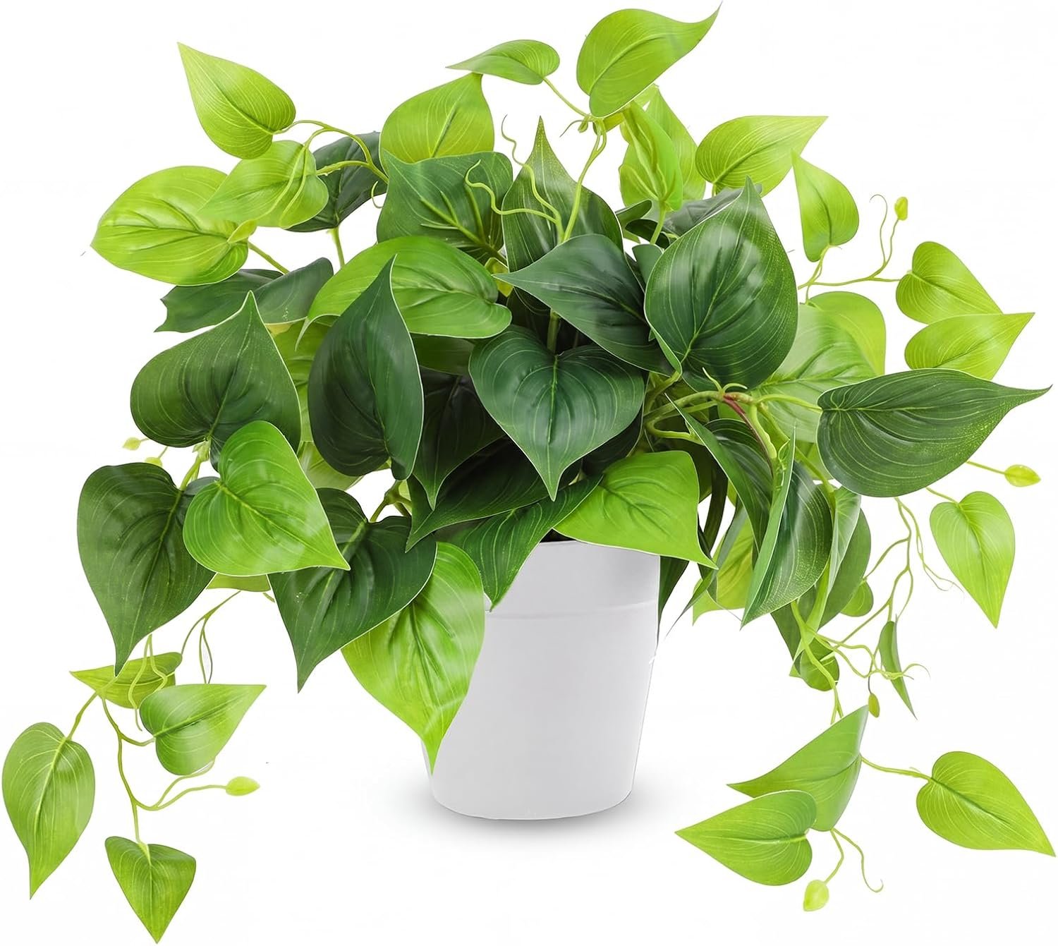 Artificial Pothos with Plastic Pot Fake Potted Plant