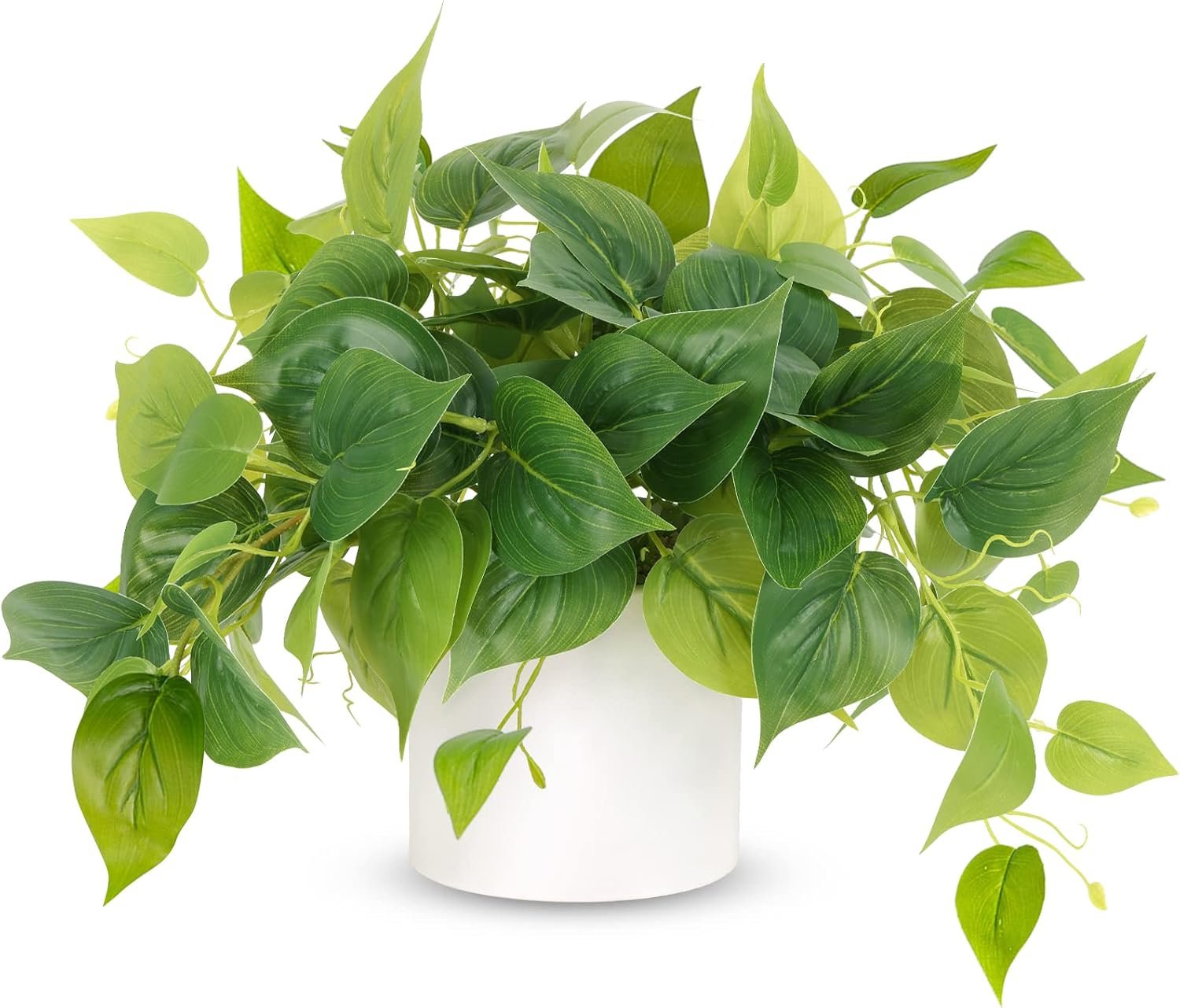 Faux Pothos Small Fake Plants Indoor Fake Potted Plant